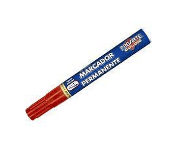 Marcador permanente rojo bis proarte*m3*m10*(12)