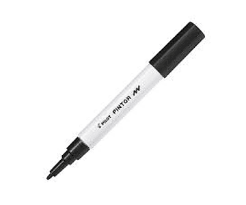 Marcador pintor fino negro pilot*6