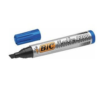 Marcador perm azul bis ecol bic*12