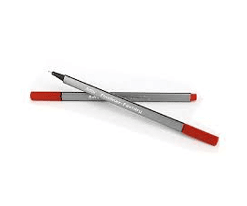 Fineliner rojo triangular adix*12