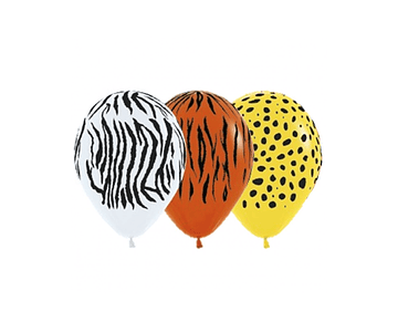 Globo nº9 animal print impreso 12un bigparty*12