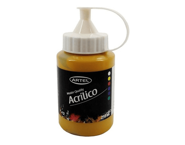 Pintura acrilica 250ml amarillo ocre 661 artel*2