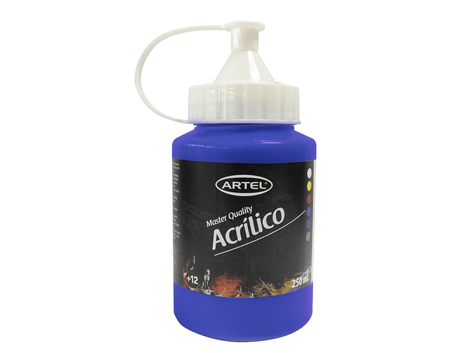 Pintura acrilica 250ml azul ultramar 444 artel*2