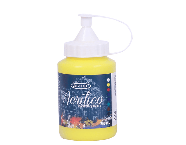 Pintura acrilica 250ml amarillo limon 772 artel*2