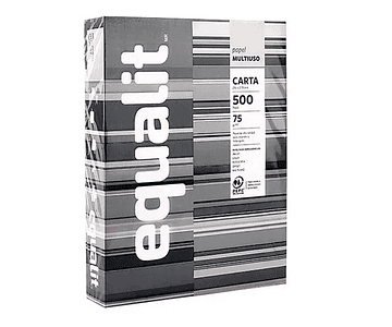 Papel fotocopia carta 500hjs 75gr equalit-m3-m10