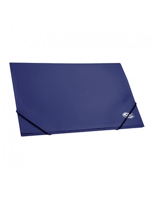 Carpeta con elastico oficio plastica azul adix