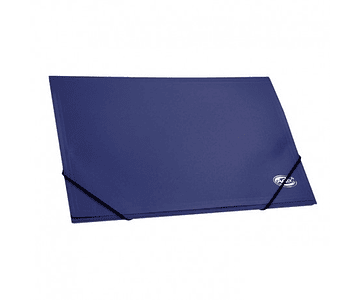 Carpeta con elastico oficio plastica azul adix -m3-10-12
