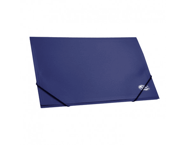 Carpeta con elastico oficio plastica azul adix -m3-10-12