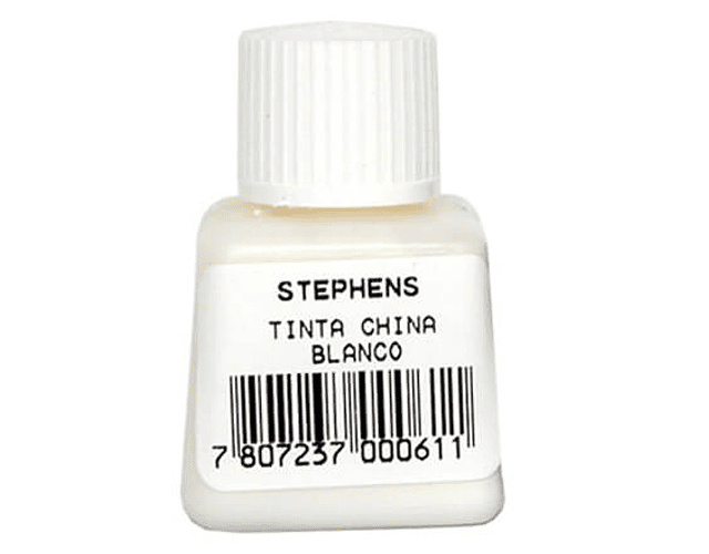 Tinta china 20cc blanca stephens hand*12