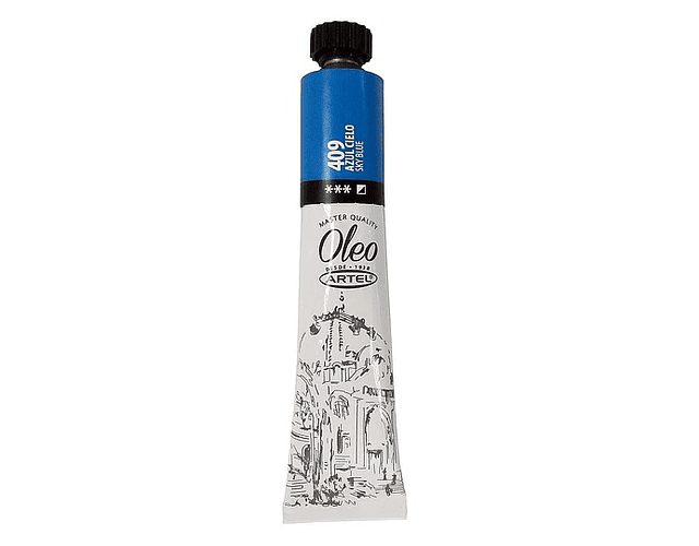 Tubo oleo 22ml azul cielo 409 artel*5