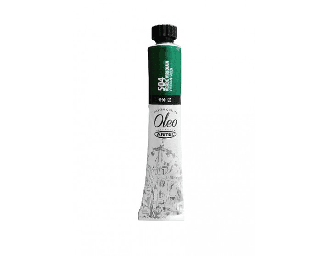 Tubo oleo 22ml verde viridian 504 artel*5