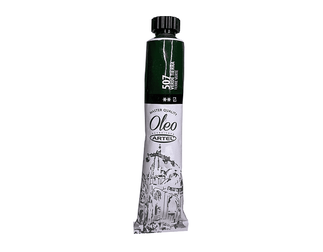 Tubo oleo 22ml verde tierra 507 artel*5