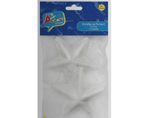 Estrellitas plumavit 7.5cms 2un art&craf