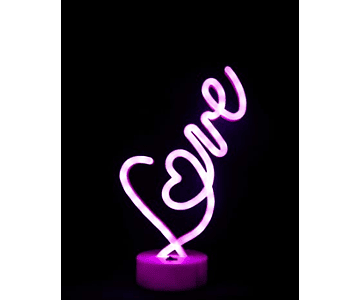 Luz neon con letras love yeah*3