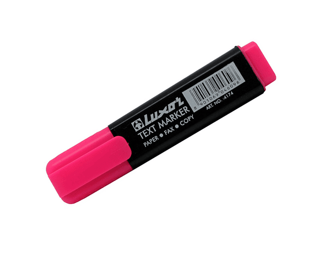 Destacador tex marker rosado*10