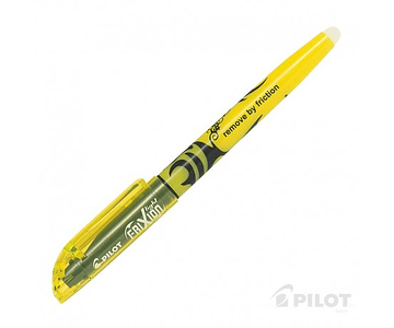 Destacador frixion light amarillo pilot*12