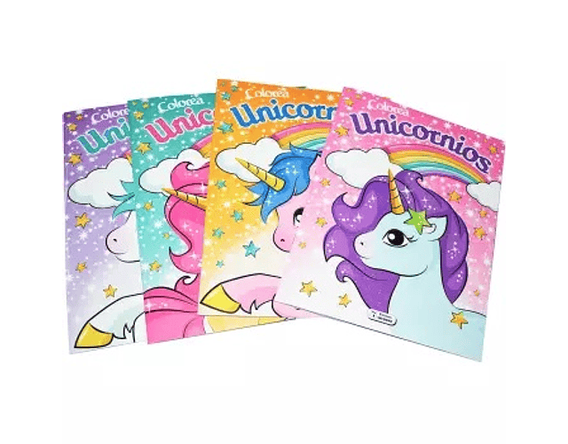 Colorea unicornios glitter jm*m3-10-24