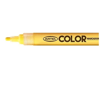 Marcador acrilico 2mm dorado artel-3-6