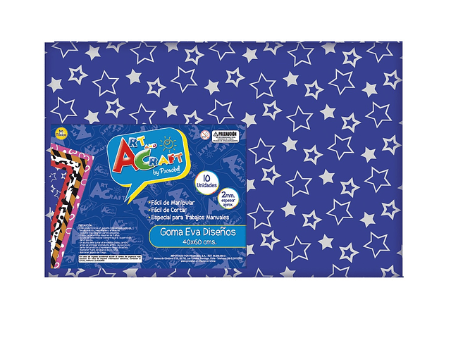 Goma eva pliego diseño 40x60 estrellas art&craf-m10