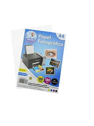 Papel fotografico 180grs 20hj jm