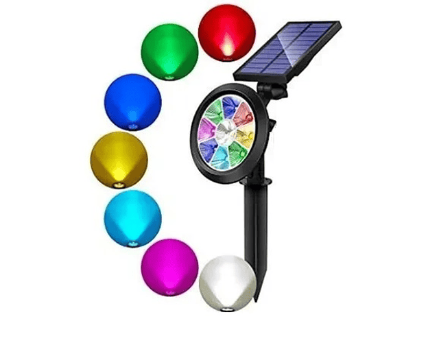 Foco proyector luces exterior solar multicolor imp-d*3