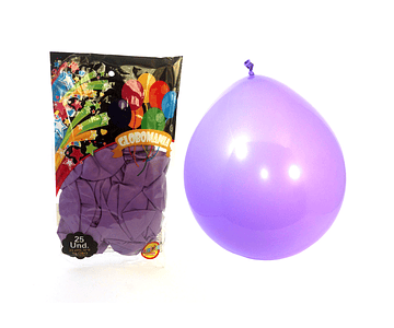 Globo nº9 morado 25un -m3-m10