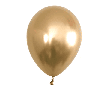 Set 12 globo nº12 chrome dorado feco*3*10