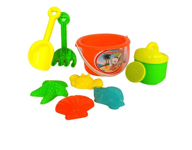 Juguete de playa balde con accesorios imp*3