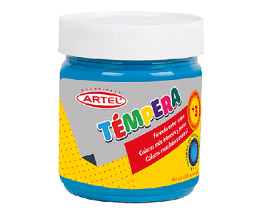 Tempera 100ml celeste nº48 artel-m3-10-6