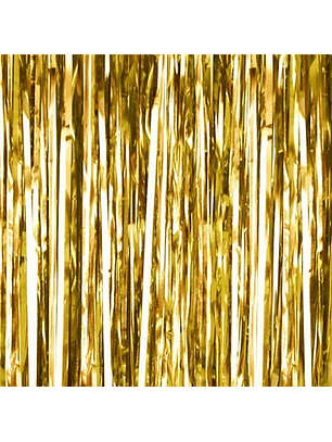 Cortina 1x2mt dorada brillante -m3-10-12