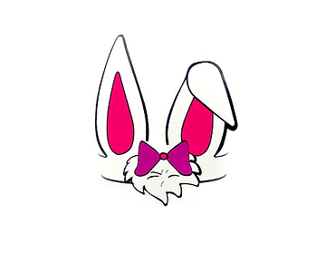 Cintillo conejo carton rosado feco*10*50