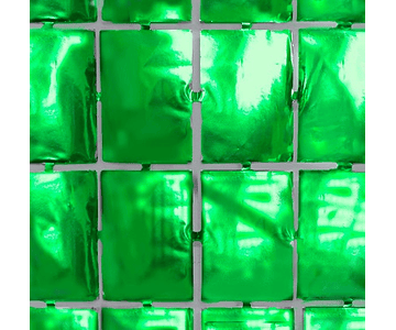 Cortina 1x2mt cuadritos verde feco*3*12