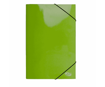 Carpeta oficio carton c/elastico verde (003) adix*3*12
