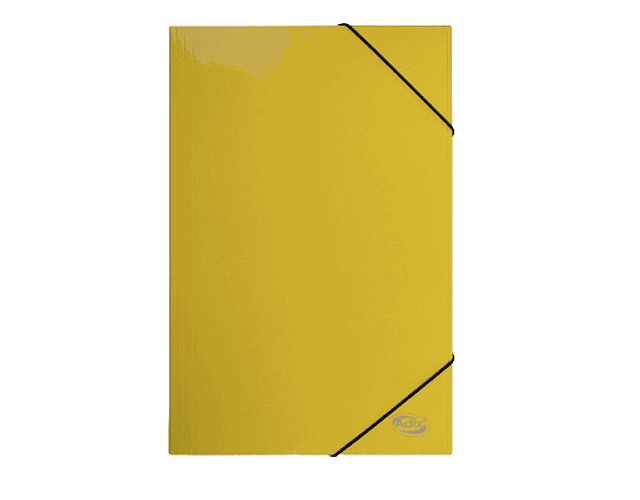Carpeta oficio carton c/elastico amarillo (006) adix*3*12