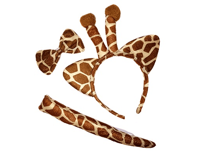 Set 3 pìezas animalito cintillo girafa-m3-m10
