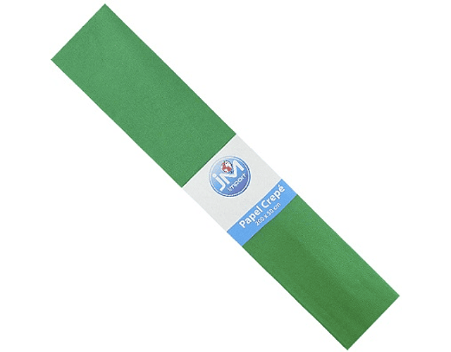Papel crepe verde medio 50x200 -m10-200