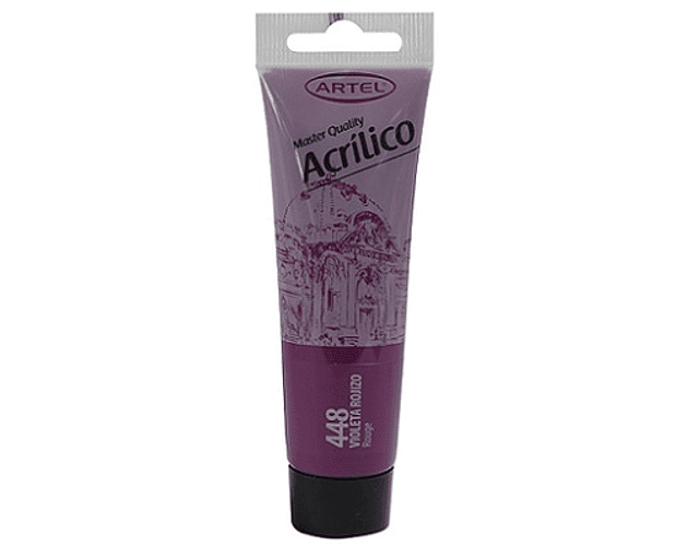 Pintura acrilica 35ml violeta rojizo 448 artel*5