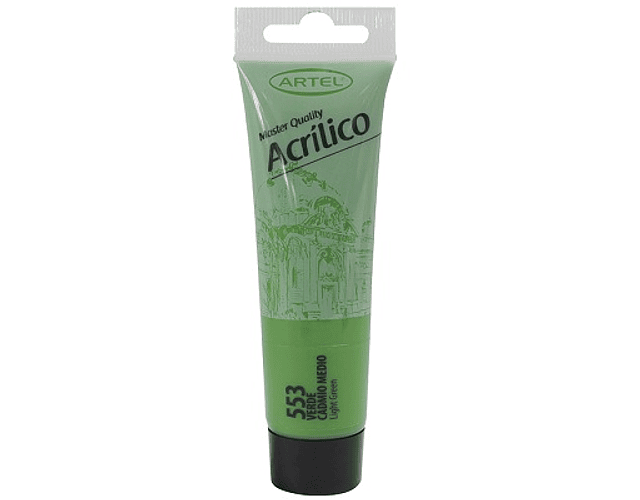 Pintura acrilica 35ml verde cadmio medio 553 artel*5