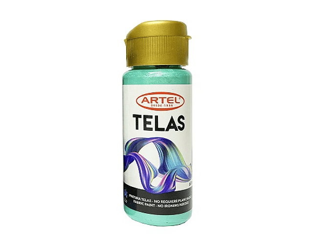 Pintura para tela metal turqueza  60ml nº356 artel*3*4