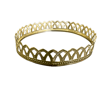 Corona metalica rey dorado*m3*m10