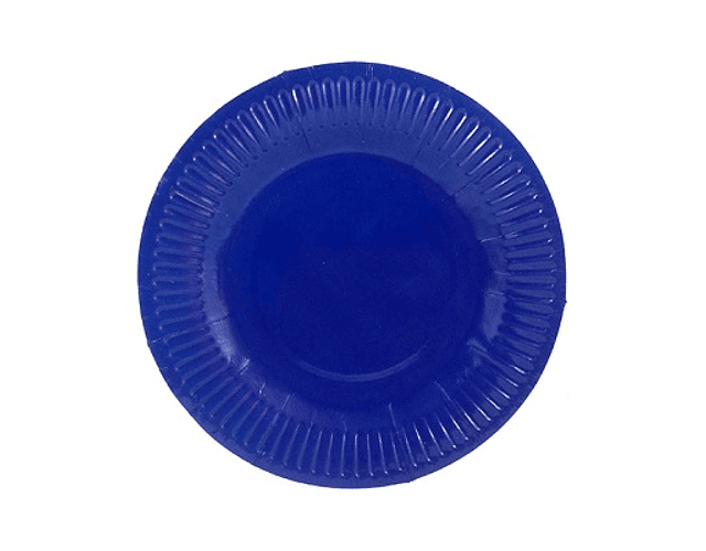 Set 10 platos carton azul*m3-10