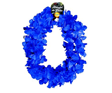 Set 6un collar flor fluor azul-m3-m10