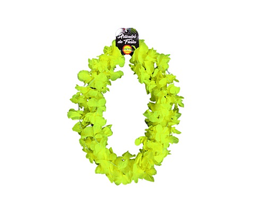 Set 6un collar flor fluor amarillo-m3-m10