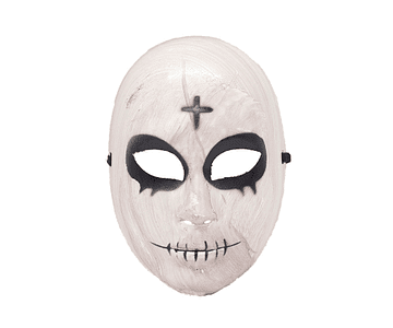 Mascara plastica cruz halloween-m3-m10