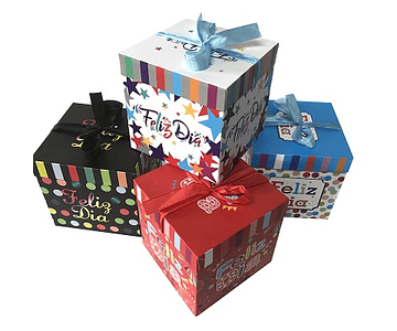 Caja de regalo 22x22x22 feliz dia-m3-12