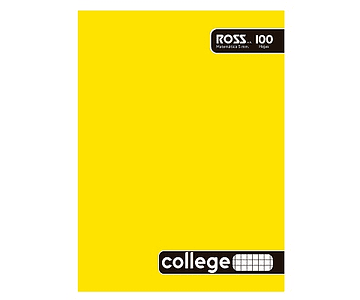 Cuaderno college matematicas 5mm (cuadro chico)100hjs ross -m3-10-60