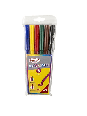 Lapiz scripto 06 colores artel