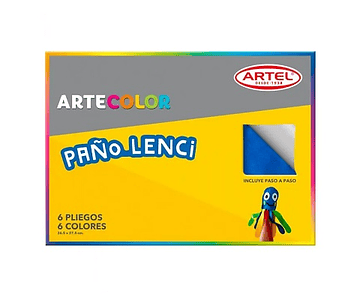 Estuche paño lenci 6 pliegos 6 colores 20x30cms artel*m3*m10(15)