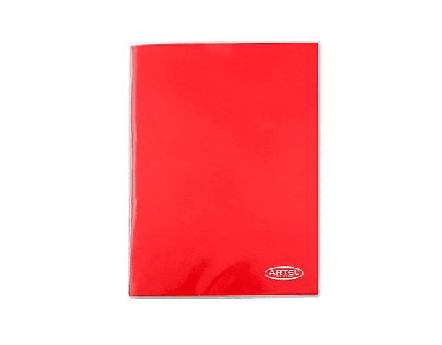 Carpeta plastica con acoclip rojo artel -m3-10-25