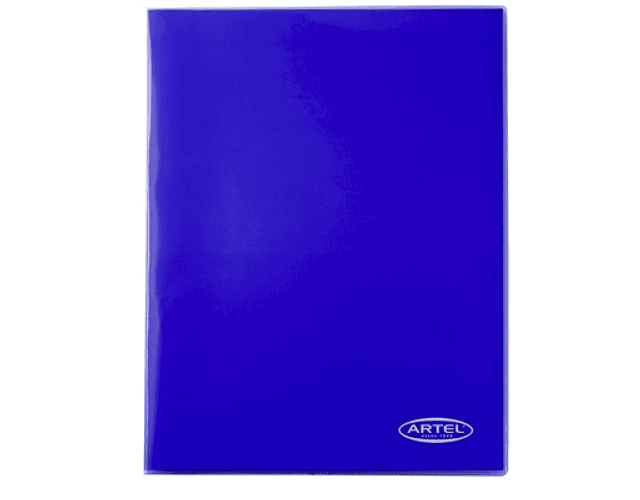 Carpeta plastica con acoclip azul artel -m3-10-25